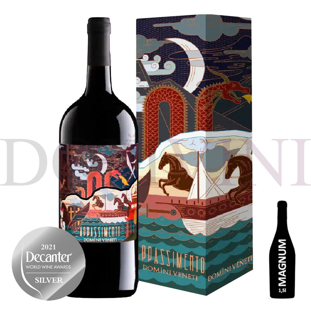 Appassimento Rosso Veneto IGT Passito 2023 (Marco Polo Edition), DOMINI VENETI - Magnum 1,5 Liter mit Geschenkpackung