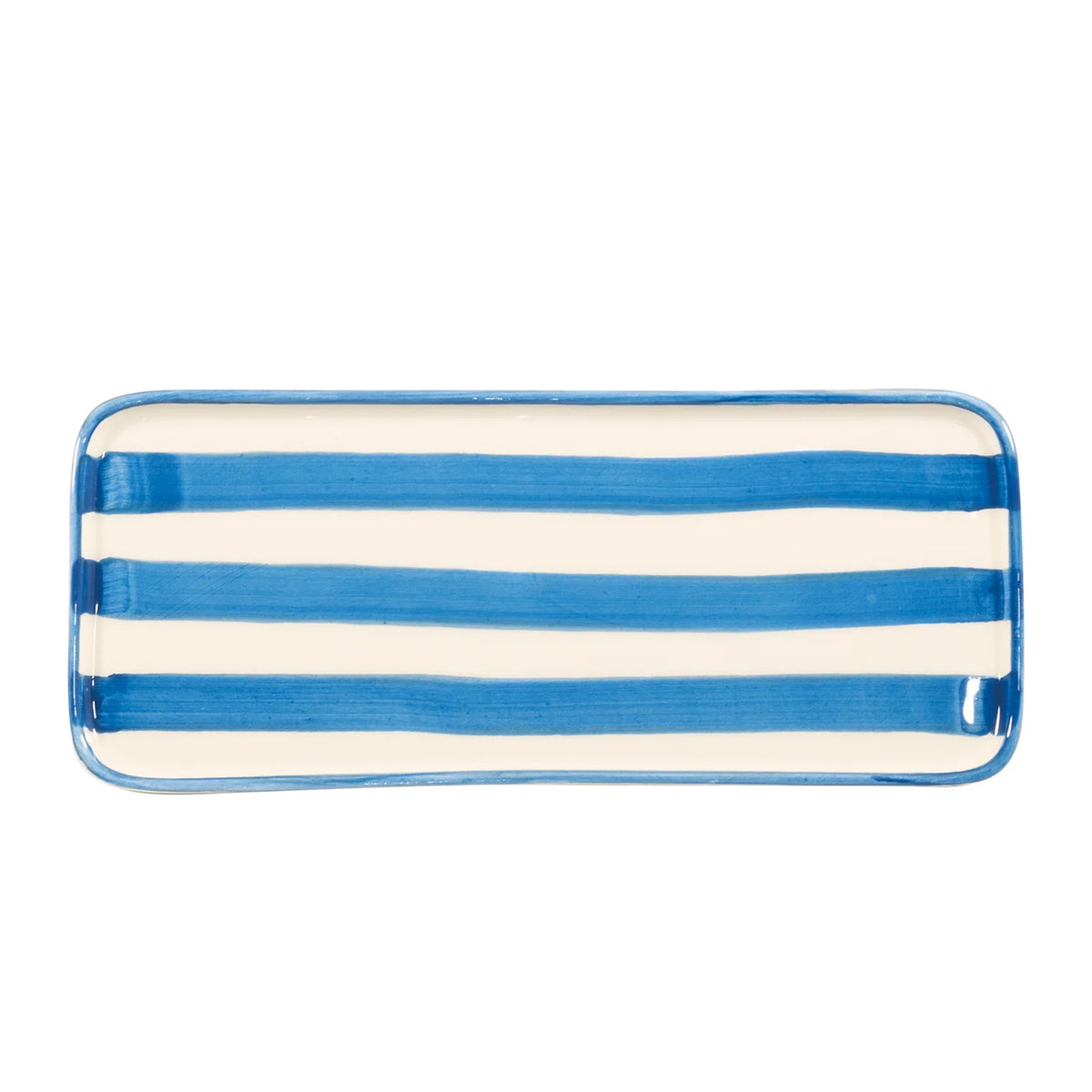 "Lido Righe" Teller rechteckig 26.5cm handgefertigt (Design Federico de Majo) (2er-Set)