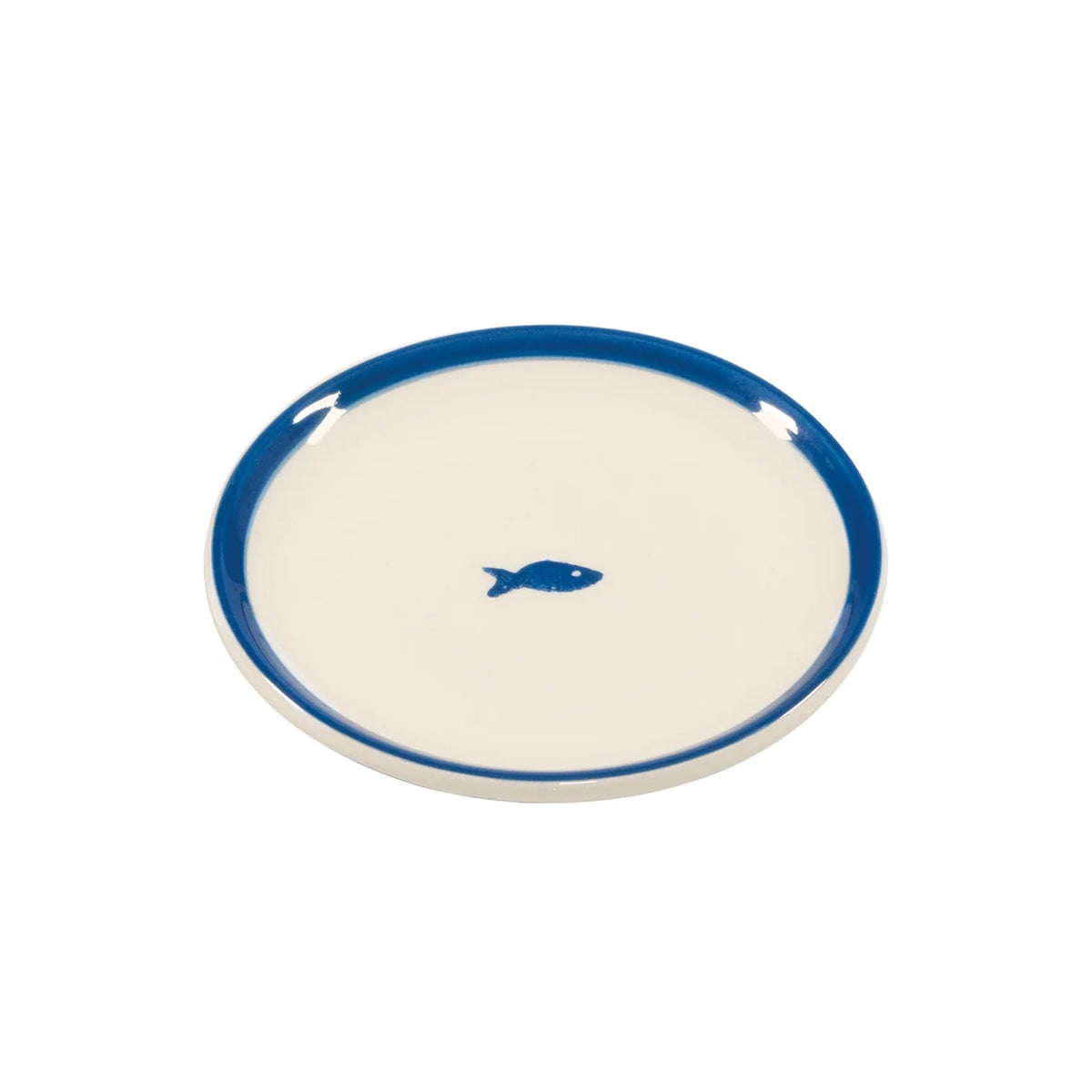"Stencil" Teller rund 13cm handgefertigt (Design Federico de Majo) (6er-Set)