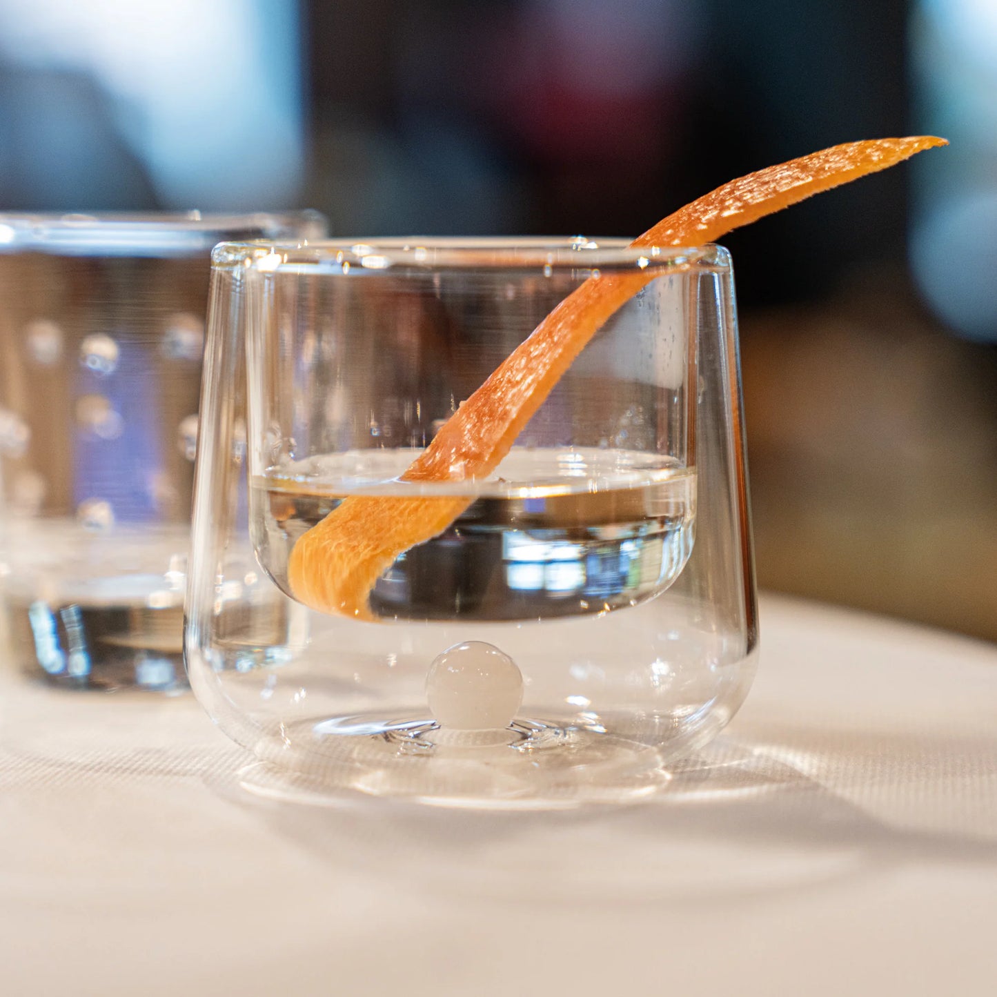 Bilia doppelwandige Kaffeetasse 9,5cl handgefertigt (Design Federico de Majo) zafferano (2er-Set)