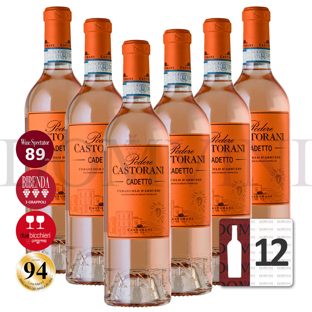 CASTORANI "Podere Castorani" Cadetto Cerasuolo d'Abruzzo DOC 2022 - 12er Weinpaket