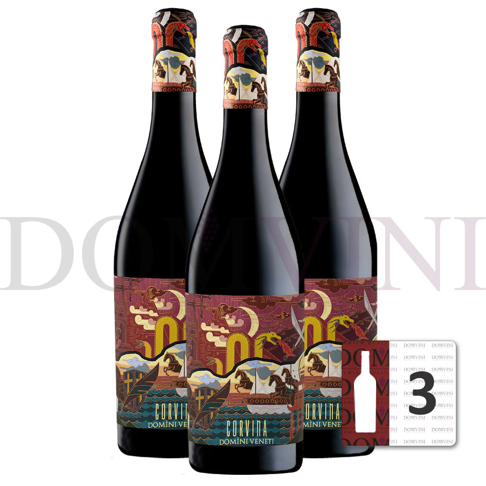 Corvina Verona IGT 2022 (Marco Polo Edition), DOMINI VENETI - 3er Weinpaket