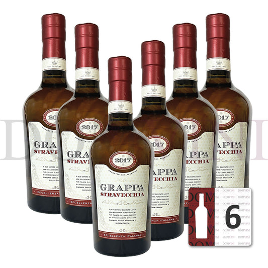 San Faustino Grappa Stravecchia 2017 Eccelenza Italiana 0,5l, 40% vol. - ZANIN 6er-Pack