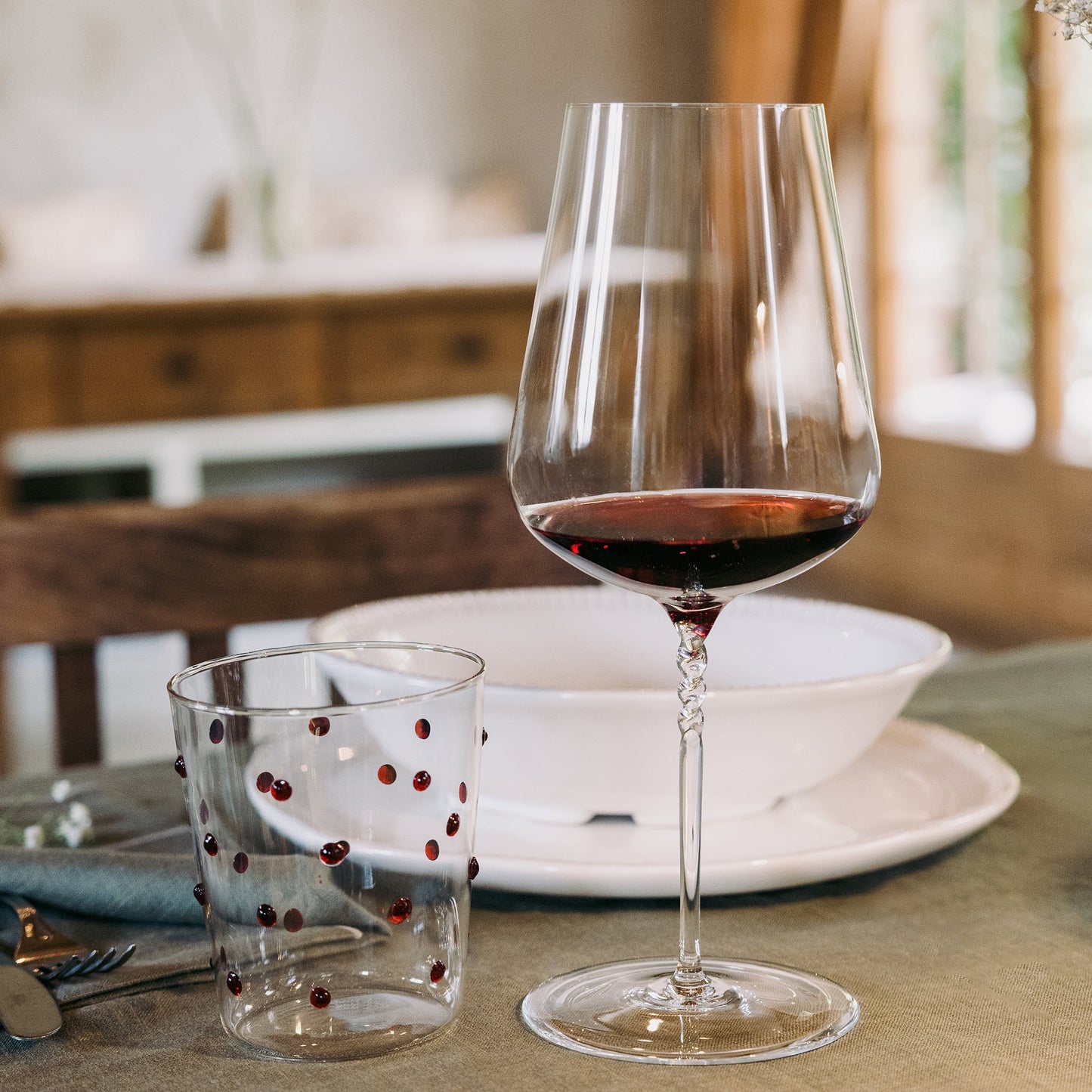 JCL Meisterwerk 87cl "handgefertigt" (Design Jeannie Cho Lee) zafferano (2er-Set)