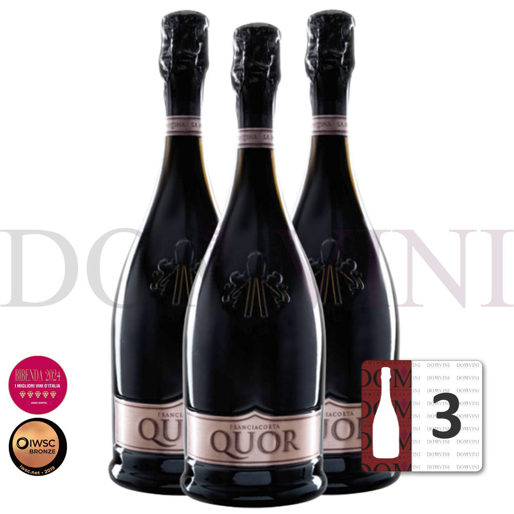 La Montina Franciacorta Quor Nature 2016 DOCG - 3er Schaumwein-Paket