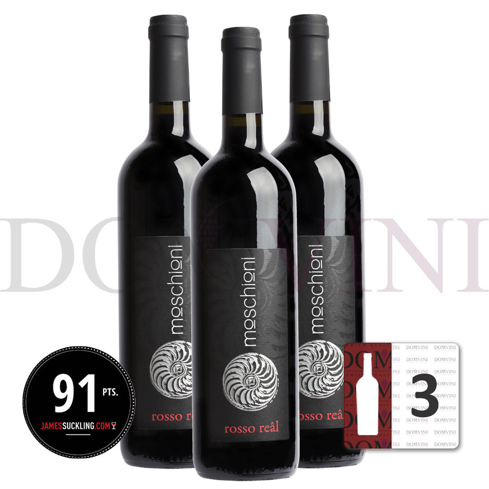 Moschioni Rosso 'Reâl' Friuli Colli Orientali Riserva DOC 2013 - 3er Weinpaket