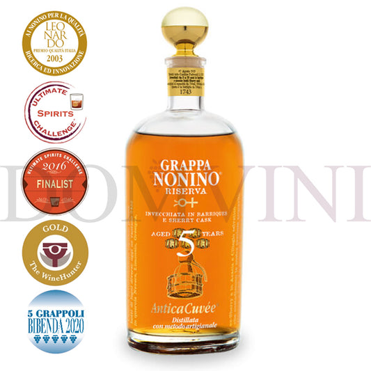 Nonino Grappa Riserva AnticaCuvée 5 Years 43% vol. 0,7l