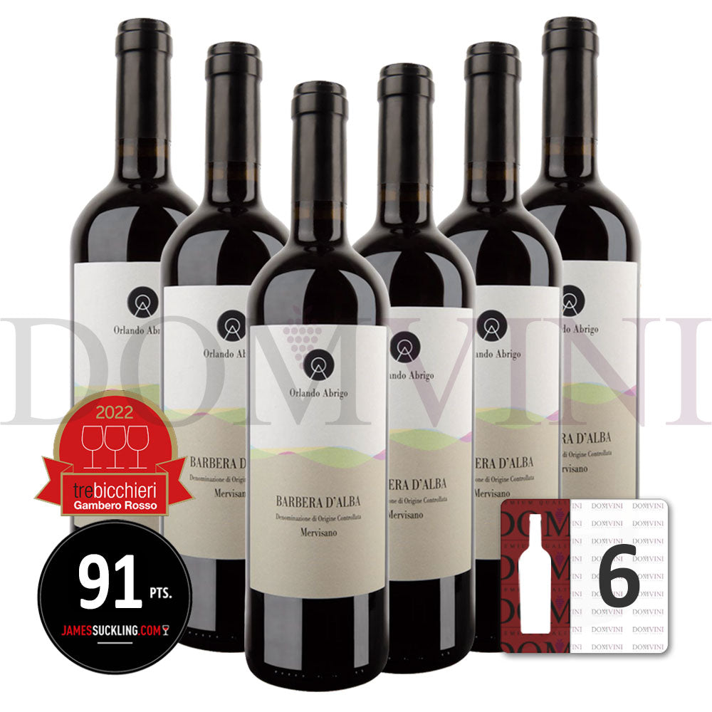 ORLANDO ABRIGO - Barbera d'Alba Superiore DOC "Mervisano" 2017 - 6er Weinpaket