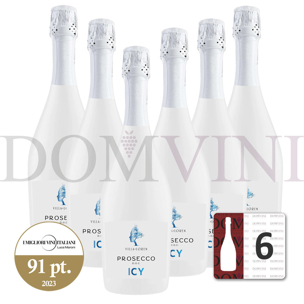 Prosecco DOC Extra Dry "ICY", Villa Loren 6er Weinpaket