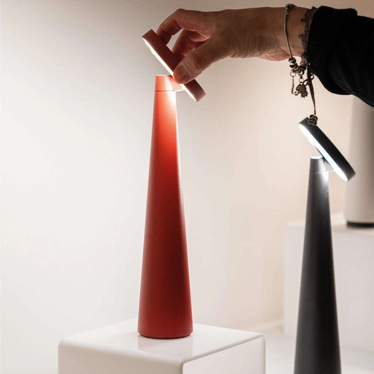 Angelina 3K Akku-Tischlampe IP20 Dimmbar - Zafferano