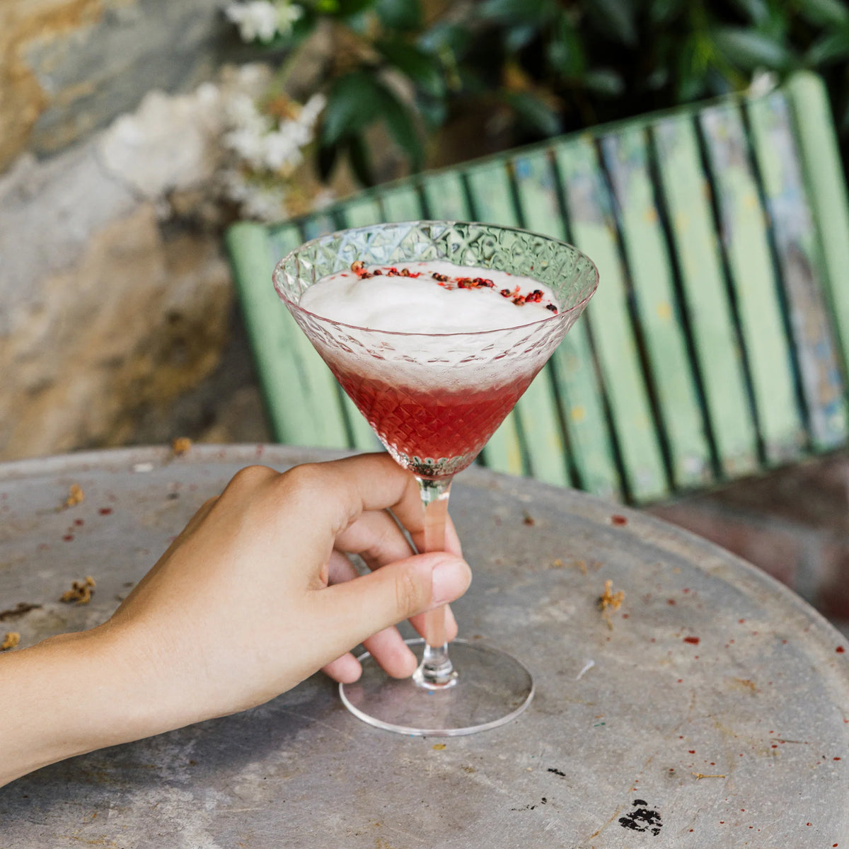 Veneziano Mixology "Martini" handgefertigt 23cl (Design Federico de Majo) zafferano (4er-Set)
