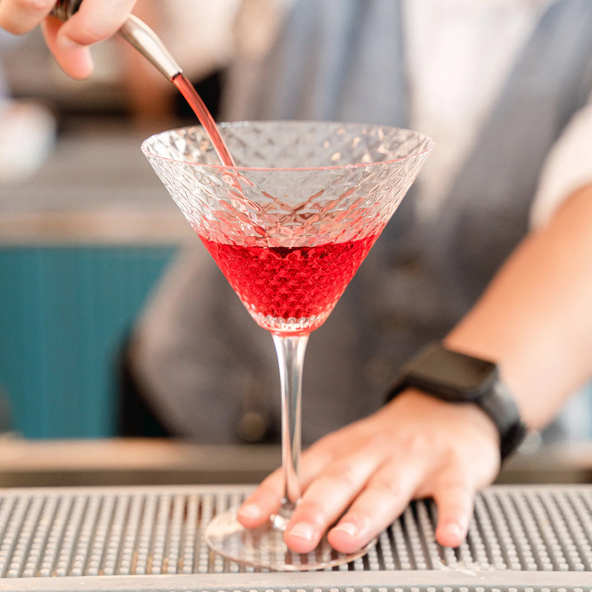 Veneziano Mixology "Martini" handgefertigt 23cl (Design Federico de Majo) zafferano (4er-Set)