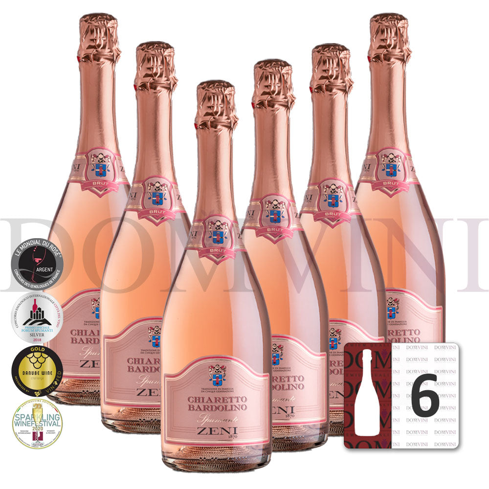 ZENI "Chiaretto" Bardolino Spumante Brut DOC- 6er Schaumwein-Paket