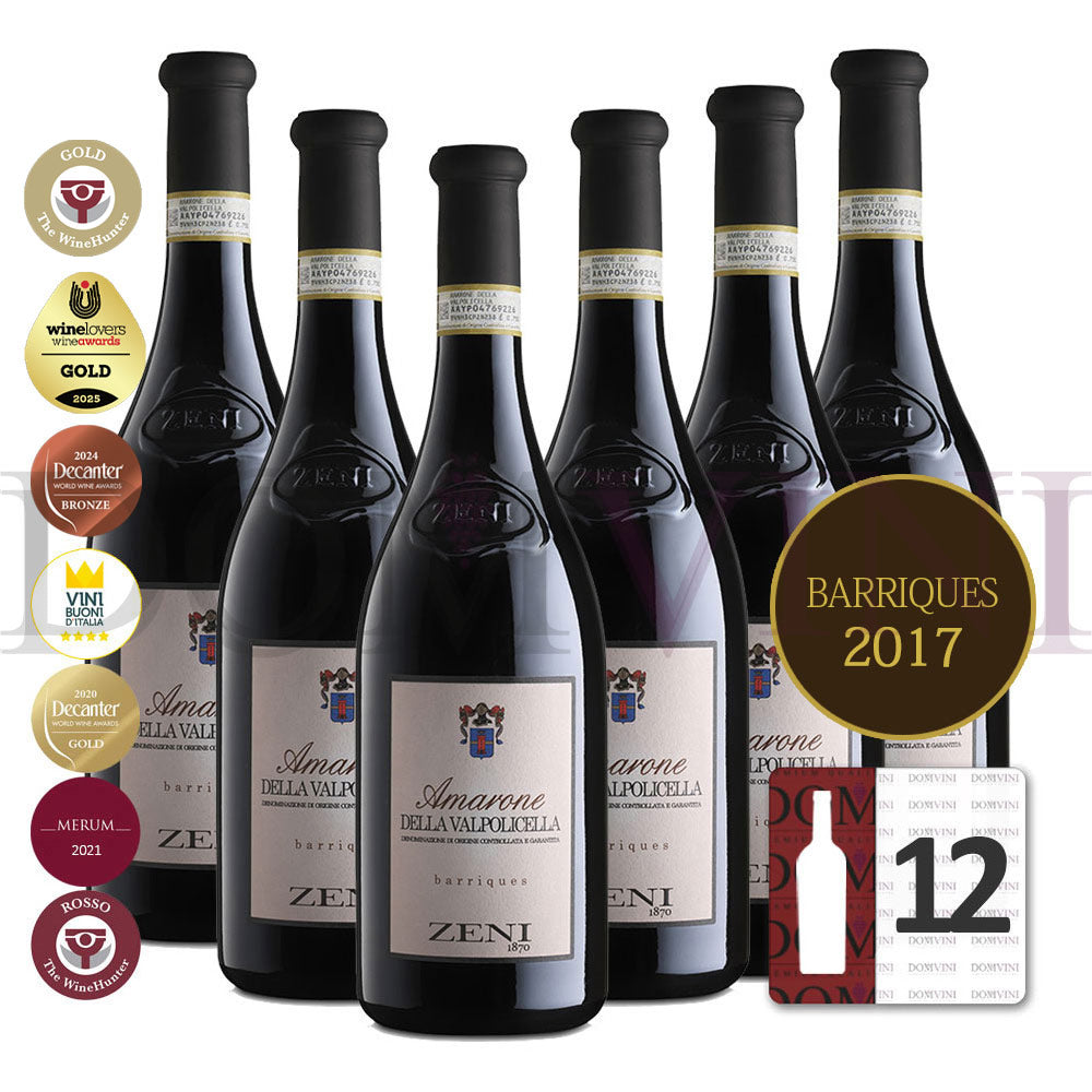 ZENI "Amarone della Valpolicella" Barriques DOCG 2017 - 12er Weinpaket
