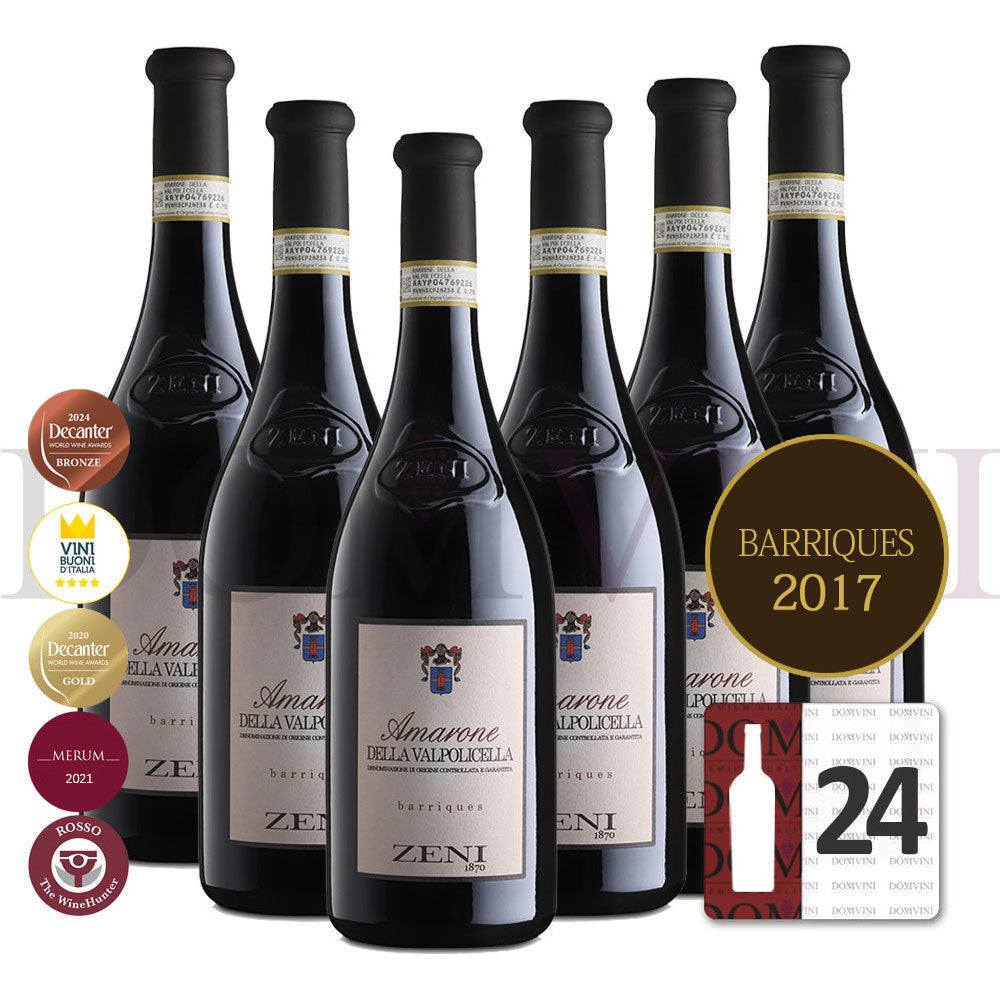 ZENI "Amarone della Valpolicella" Barriques DOCG 2017 - 24er Weinpaket