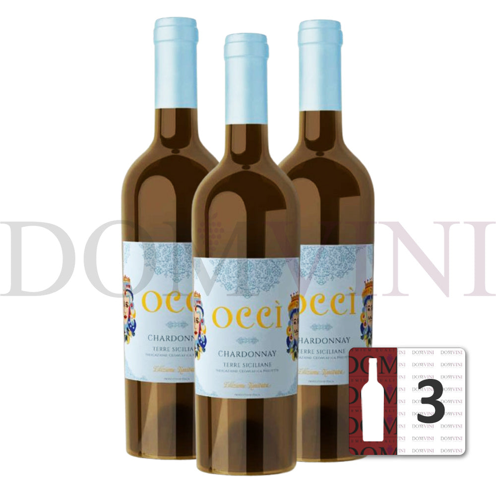 „Occì“ Chardonnay Terre Siciliane IGP 2024 - OCCIDUO - 3er Weinpaket