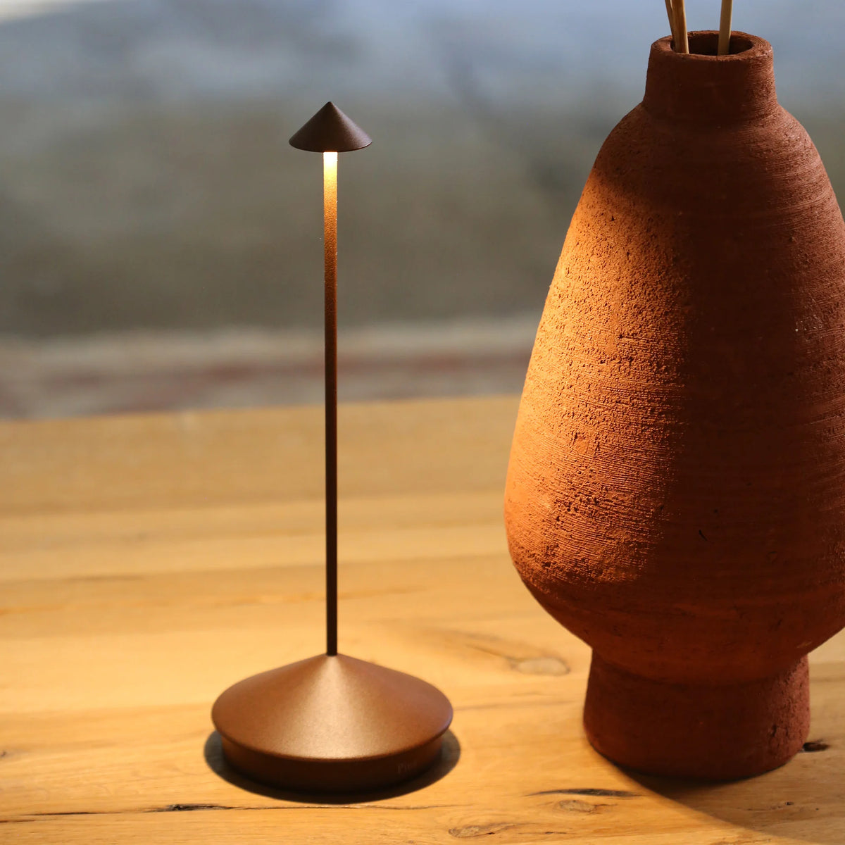 Pina 3K Akku-Tischlampe IP54 Dimmbar - Zafferano