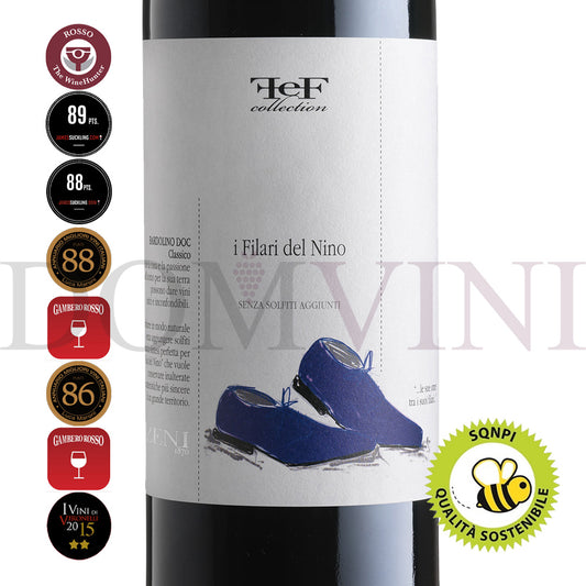 ZENI Bardolino Classico „I Filari del Nino“ DOC (FEF Collection) 2023 Biowein - 12er Weinpaket