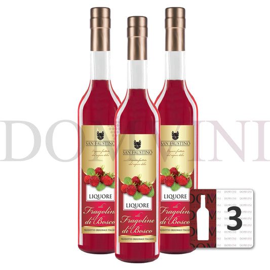 Zanin "San Faustino" Liqoure di Fraglolino di Bosco 25,0% vol. 0,5 Liter 3er Paket