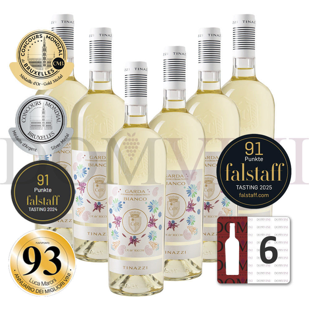 CA' de' ROCCHI "Garda Bianco" DOP 2025, TINAZZI - 6er Weinpaket
