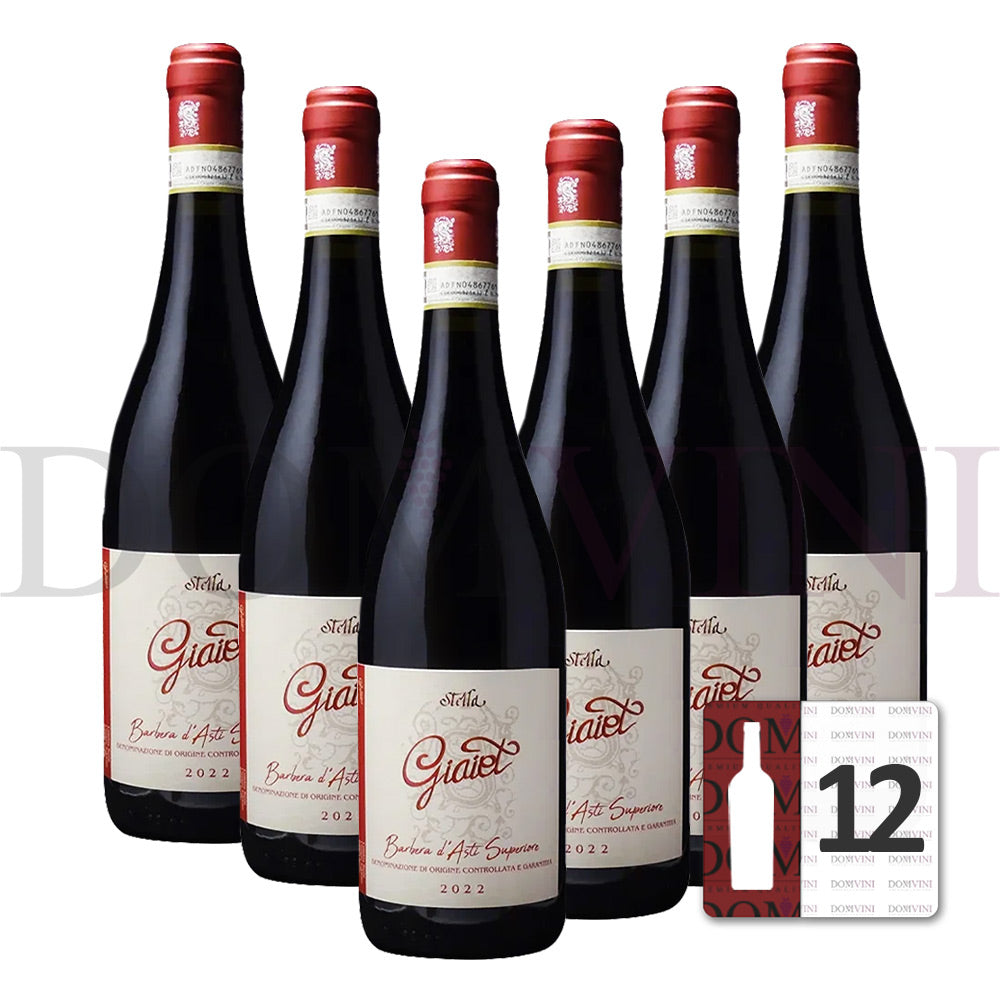 Barbera d’Asti Superiore “Giaiet” DOCG 2022 - Stella Giuseppe (12er Weinpaket)