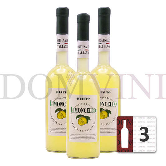 Rialto Liquore "Limoncello" Originale Italiano 30,0% vol. 0,7 Liter - 3er Pack