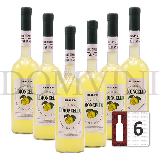 Rialto Liquore "Limoncello" Originale Italiano 30,0% vol. 0,7 Liter - 6er Pack