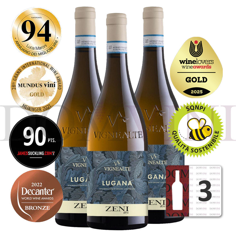 ZENI "Lugana" Vigne Alte DOC 2024 (SQNPI) - 3er Weinpaket