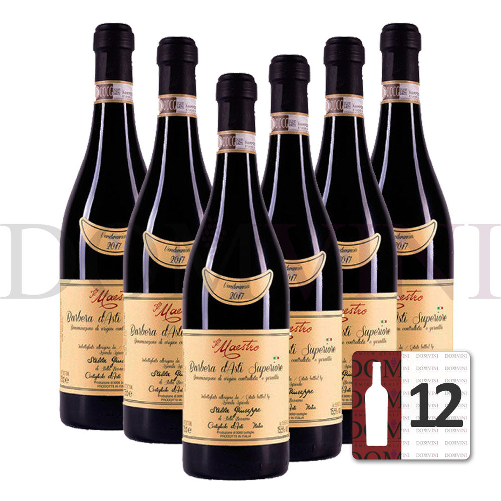 Barbera d’Asti Superiore “Il Maestro” DOCG 2022 - Stella Giuseppe (12er Weinpaket)