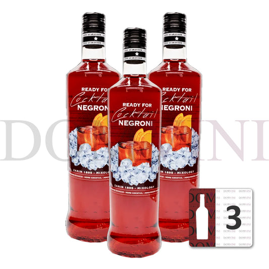 Zanin "Negroni Cocktail" Ready to Drink 0,7l, 25% vol. 3er-Pack