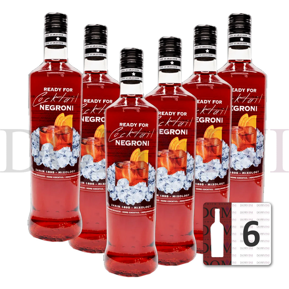 Zanin "Negroni Cocktail" Ready to Drink 0,7l, 25% vol. 6er-Pack