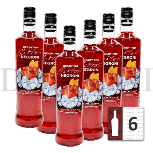 Zanin "Negroni Cocktail" Ready to Drink 0,7l, 25% vol. 6er-Pack