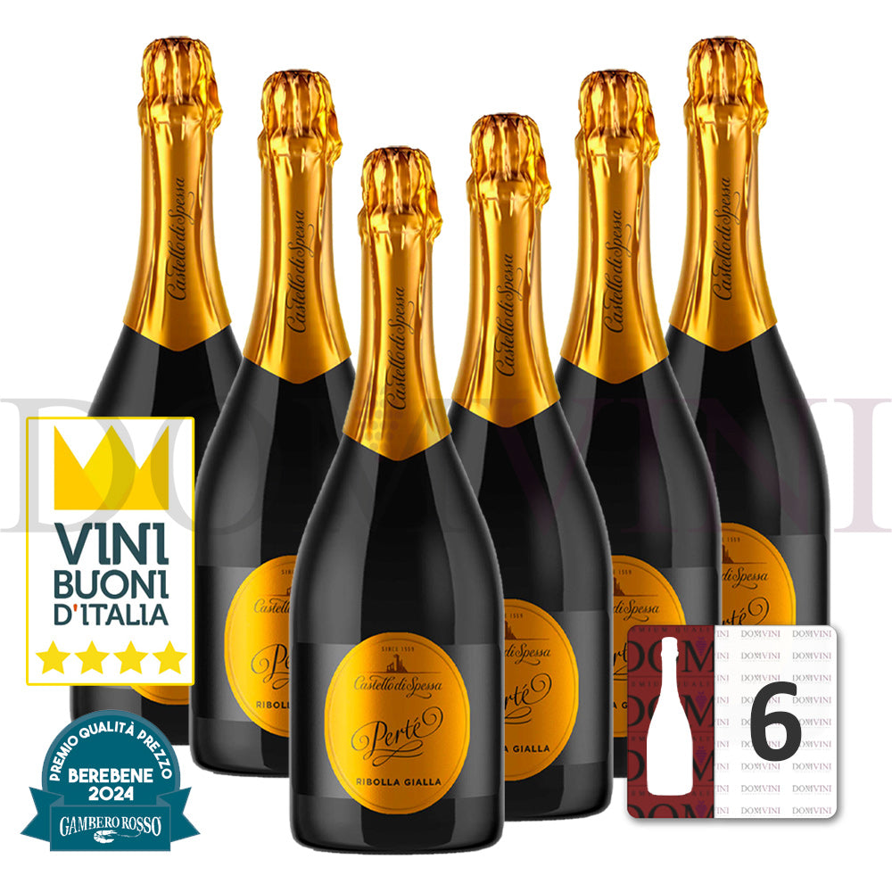 Castello di Spessa Spumante "Pertè" Ribolla Gialla Metodo Charmat 2023 - 6er Weinpaket