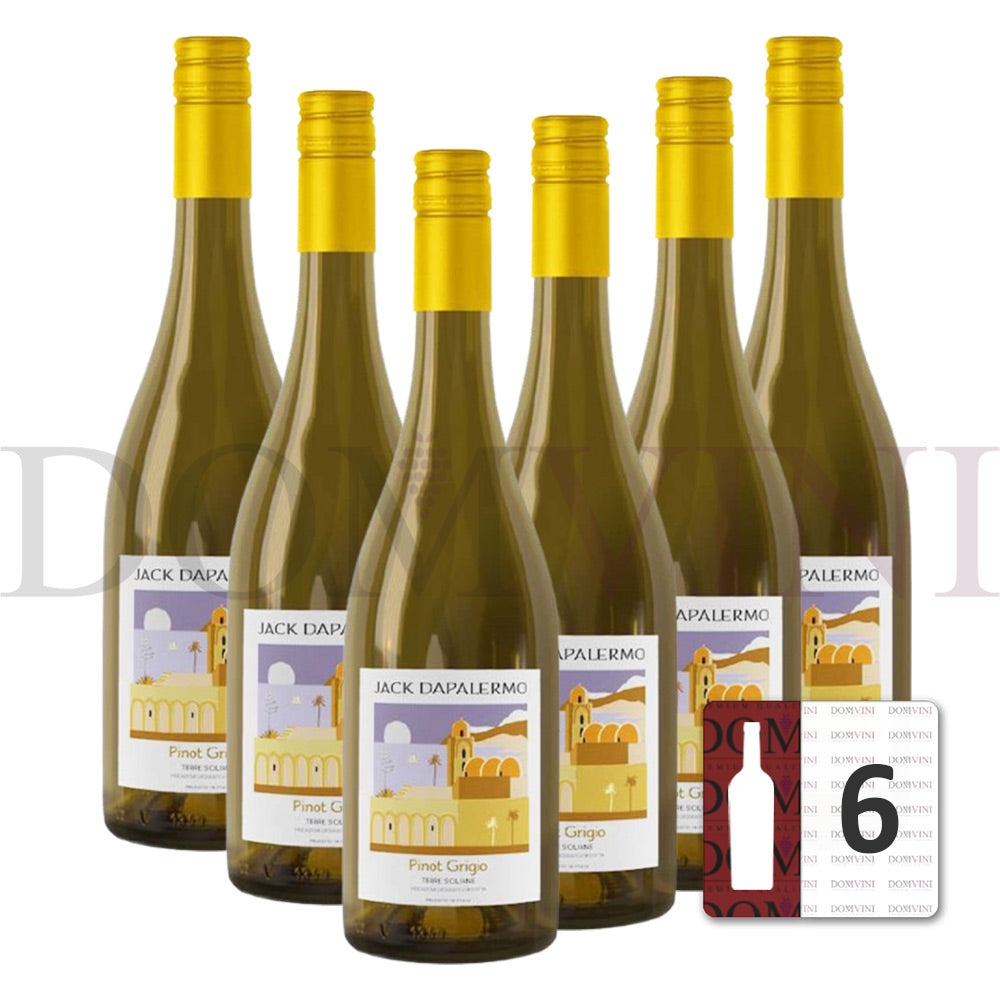 JACK DAPALERMO "Pinot Grigio" Terre Sicilia IGP 2024 - OCCIDUO - 6er Weinpaket