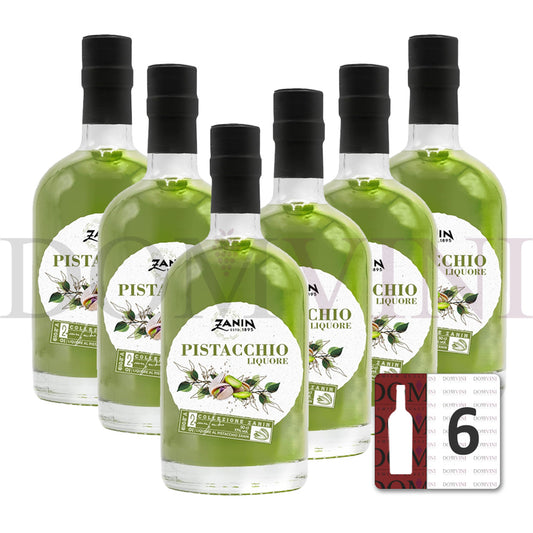 Zanin "Liquore Pistacchio" Pistatzienlikör aus Italien 0,5l, 17% vol. Laktosefrei 6er-Pack