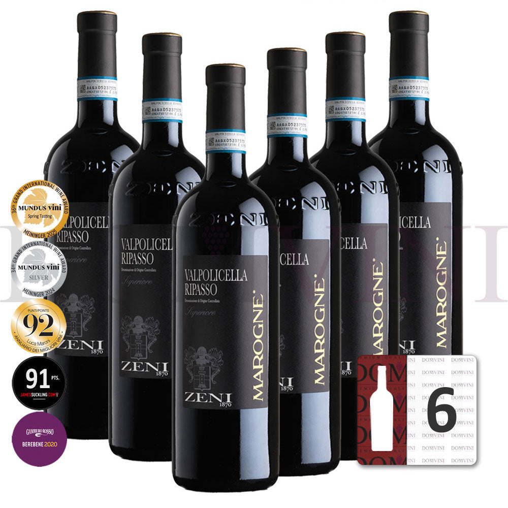 ZENI Valpolicella Classico Superiore "Ripasso" Marogne DOC 2021 - 6er Weinpaket