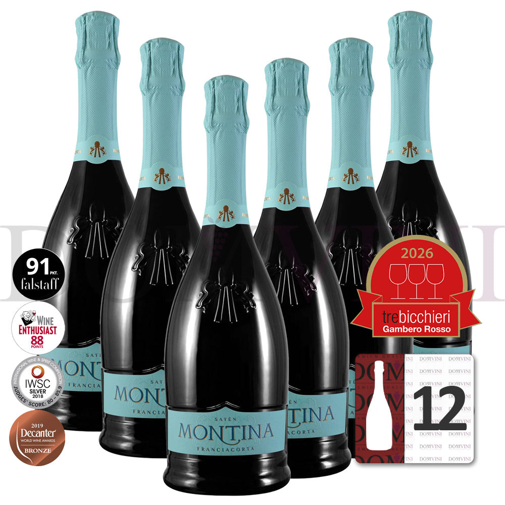 La Montina Franciacorta Satèn DOCG - 12er Schaumwein-Paket