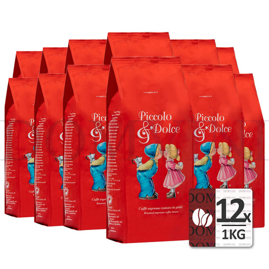 Lucaffé Piccolo & Dolce ganze Bohnen 1 kg - 12er Pack - Versandfrei