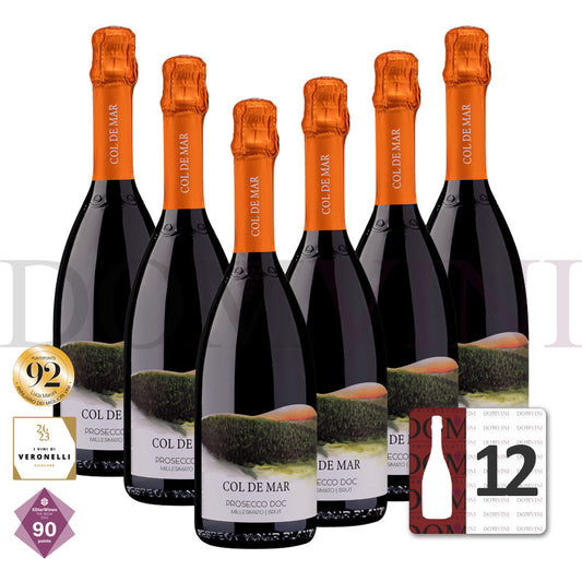 "COL DE MAR" Prosecco DOC Millesimato BRUT 2024  (12er Weinpaket)
