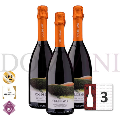 "COL DE MAR" Prosecco DOC Millesimato BRUT 2024  (3er Weinpaket)