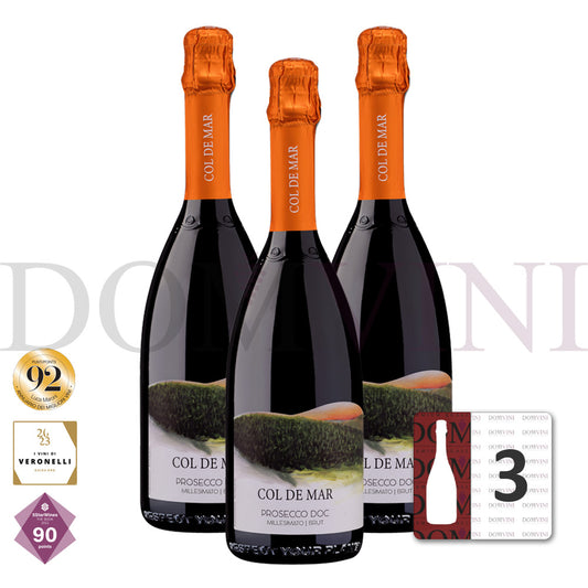 "COL DE MAR" Prosecco DOC Millesimato BRUT 2024  (3er Weinpaket)