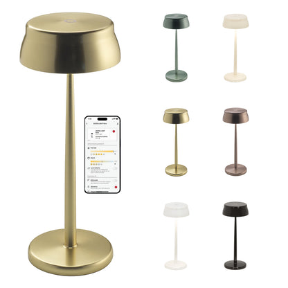 Sister Light Wi-Fi 3K Akku-Tischlampe IP65 Dimmbar Lighting App (Design Federico de Majo) - Zafferano