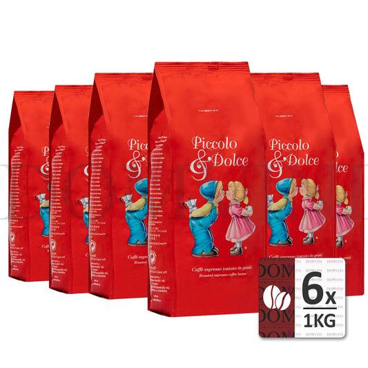 Lucaffé Piccolo & Dolce ganze Bohnen 1 kg - 6er Pack - Versandfrei