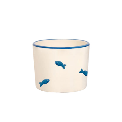 "Stencil" Becher 23cl handgefertigt (Design Federico de Majo) (2er-Set)