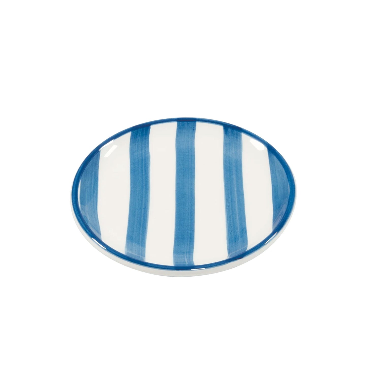 "Lido Righe" kleiner Teller rund 13cm handgefertigt (Design Federico de Majo) (6er-Set)