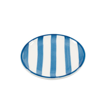 "Lido Righe" kleiner Teller rund 13cm handgefertigt (Design Federico de Majo) (6er-Set)