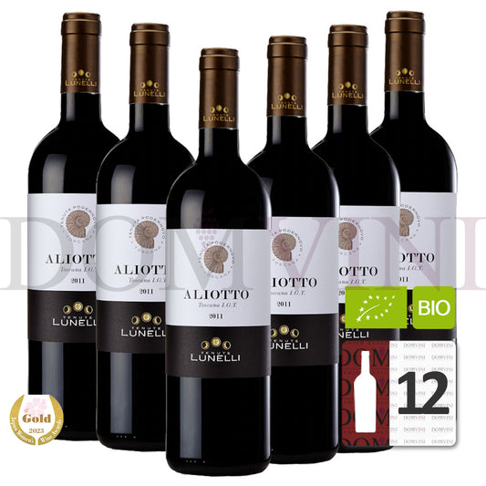 Aliotto Toscana IGT Rosso 2019 Bio - Tenuta Podernovo, Lunelli - 12er Weinpaket