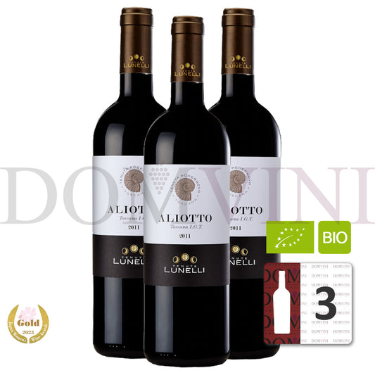 Aliotto Toscana IGT Rosso 2019 Bio - Tenuta Podernovo, Lunelli - 3er Weinpaket