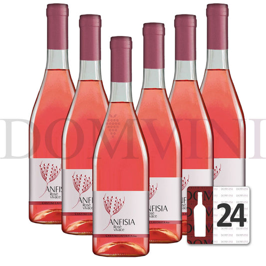Anfisia Rosato Vivace IGT 2023, Rosé Schaumwein, Cantine Lavorata - 24er Schaumwein-Paket