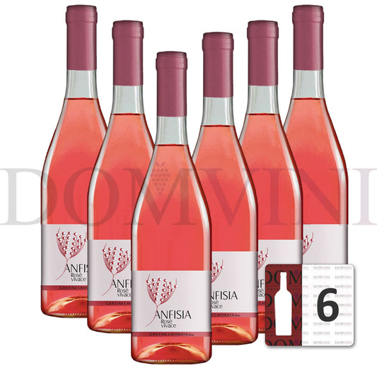 Anfisia Rosato Vivace IGT 2023, Rosé Schaumwein, Cantine Lavorata - 6er Schaumwein-Paket